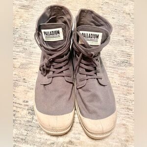 Men’s PALLADIUM Pampa Hi Organic Size 12 Gray EUC